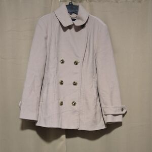 Lands' End Women's Soft Pink Trench Coat